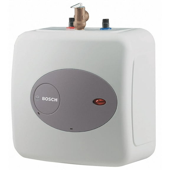 Tronic 3000T ES4 14 Point-of-Use Electic Mini-Tank Water Heater With 1440 Watts Heating Capacity  98% Thermal Efficiency  Plug-In  3.85 Gallons Tank Volume  150 PSI  In White"