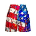 thumbnail image 5 of 4th of July Lounge Shorts Women Wide Leg American Flag Shorts High Waisted Elastic Waist Shorts 2025 Summer Flowy Lounge & Beach Pants with Pockets, 5 of 5