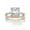 10k Yellow Gold, variant on Princess-Cut Cubic Zirconia 2-Piece Wedding Ring Set 1.97 TCW in Solid 10k Yellow or White Gold