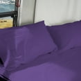 thumbnail image 3 of 5 Piece Sheet has Zipper Sheet Set, Full Size 10 Inch Deep Pocket, 800 TC, Solid Purple Color., 3 of 9