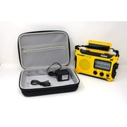 Katio KA500 AM FM Shortwave Solar Crank Weather Radio with Case and Adapter