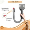 thumbnail image 5 of Pet Grooming Kit - Compatible with Dy*son V7, V8, V10, V11, V12, V15 (Vacuum Not Included) - Brush Hair Remover for Dogs and Cats, Deshedding Tools, Undercoat Fur - Mess free Shedding Comb Kit, 5 of 9