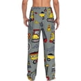 thumbnail image 3 of Balery Men'S Funny Construction Pants,Sleepwear Pants,Pajama Pants,Pj Bottoms Drawstring And Pockets-X-Large, 3 of 9