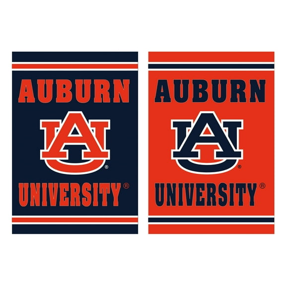 Auburn Tigers 12.5" x 18" Double-Sided Embossed Suede Garden Flag