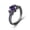 Black gold, variant on Fuchsia Zircon Color Diamond Ring Simple