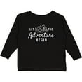thumbnail image 3 of Inktastic Let The Adventure Begin with Camping Tent and Mountains Boys or Girls Long Sleeve Toddler T-Shirt, 3 of 5