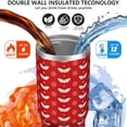 thumbnail image 3 of Christmas 30oz Handheld Travel Tumbler with Handle – Double Wall Stainless Steel Insulated Cup, Flip Straw Lid, Leak-Proof & BPA-Free for Hot and Cold Drinks – Durable Coffee & Juice Mug Black, 3 of 7