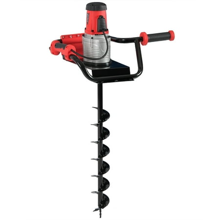 Auger Bit File - Arksen 1200W 1.6HP Electric Post Hole Digger Auger Earth Ice w/ 4 inch Auger Bits Set
