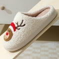 thumbnail image 5 of Daznico Couples Slippers Men Women Winter Plush House Shoes with Animal Print Thick Sole Non- Cozy Warm Christmas Home Indoor,Size:8, 5 of 6