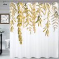 thumbnail image 6 of Blue Eucalyptus Shower Curtain for Bathroom Floral Watercolor Leaves on The Top Shower Curtain Botanical Shower Curtain Nature Fabric Bath Curtain Country Plant Cloth Bathroom Decor 72x72, 6 of 6