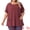 Burgundy, variant on DARING DIVA Women's Plus Crew Neck Loose Fit T Shirt with Pocket Casual 1X Grey