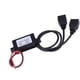 thumbnail image 4 of Adaptador De Cargador USB Dual Negro De De 12 V A 5 V Para Carga De Teléfono De Motocicleta De Coche, Módulo Convertidor De Adaptador De Cargador USB Para Carga De Teléfono, 4 of 7