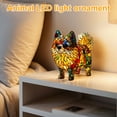 thumbnail image 4 of Yucurem Shepherd Lamp Stained Lamp, Dogs Tabletop Lights Dog Night Lights, 6.7" Resin Desktop Lamp for Home Office Living Room (Shepherd), 4 of 10