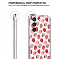 thumbnail image 3 of Red Strawberry Case for Samsung Galaxy S23 Plus,Aesthetic Art Design Pattern Soft TPU Bumper Case Cover, 3 of 5