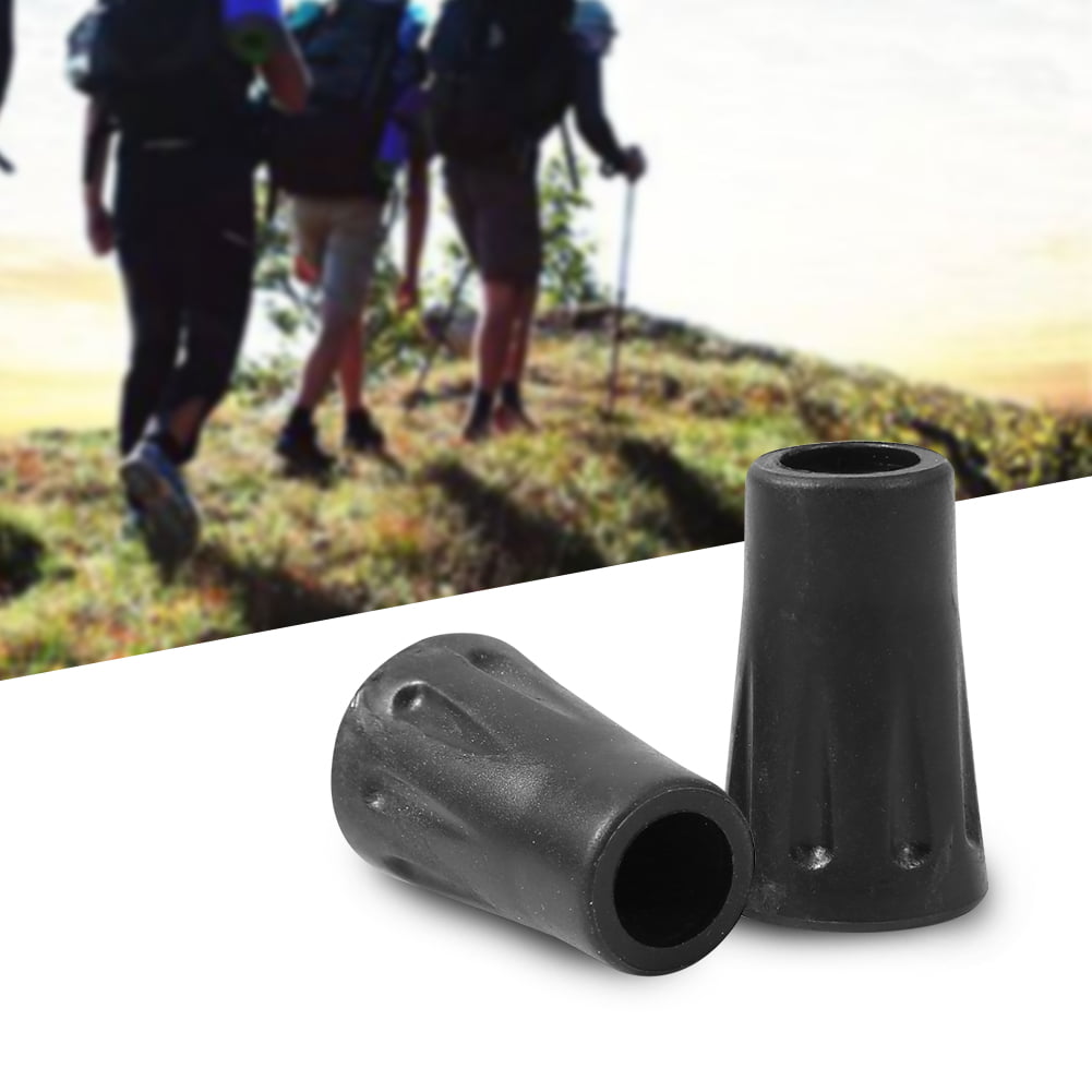 2pcs Outdoor Rubber Tip End Cap Hammers Trekking Pole Hiking Stick`WF 