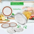 thumbnail image 2 of 50PCS Jar Lids Wide Mouth Canning Lids Reusable Metal Canning Jar Leak-Proof Split-Type Canning Caps 86mm, 2 of 8