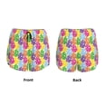 thumbnail image 3 of Picia Bright and colorful easter eggs Pattern Women's 2 in 1 Athletic Running Shorts High Waisted Workout Casual Gym Sweat Shorts with Comfy Liner Zipper Pockets-X-Large, 3 of 7