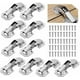 thumbnail image 1 of 10 bisagras para puerta de armario, bisagra para puerta de cocina, bisagra para armario de 90° de 3 pulgadas, bisagra invisible, tornillo de coincidencia, adecuado para puertas de armario, 1 of 5