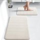 thumbnail image 1 of Juego de alfombras de baño Yimobra Memory Foam, 2 piezas, 44 x 63+80 x 50 cm, Cre, 1 of 6
