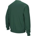 thumbnail image 2 of Men's Colosseum Green Michigan State Spartans Arch & Logo Crew Neck Sweatshirt, 2 of 4