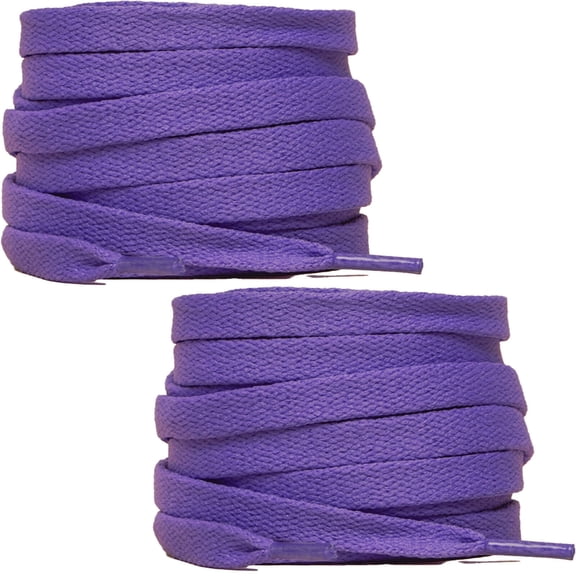 TELOLY 2026 New 2Pcs Shoe Laces for Sneakers Flat Shoelace Shoe Laces Tightly Woven Shoe Laces for Sneakers for Running Casual Sports Trainers Deep Purple