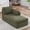 Right-Green, variant on Arouseden 60" Small Chaise Lounge Chair Indoor Left Armrest with Metal Legs,Green Chaise Lounge Chair for Bedroom,Chenille Fainting Couch,Window Bench,Upholstered Bench for Living Room