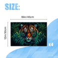 thumbnail image 2 of BaHomeck placemats Set of 4 Elegant Tiger'S Face Emerging From The Jungle Cotton Linen rectangle Placemats for Kitchen Dining Table Indoor,Outdoor,18*12inch, 2 of 4