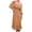 Orange, variant on AOOCHASLIY Clarance Dresses for Women 2022Women's Fashion Bohemian Square Neck Loose Half Sleeve A-Line Print Floral Long Maxi Dress