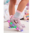 thumbnail image 2 of Tenis Para Niña Con Luces Led Color Rosa Brillos 15-21.5 rosa 19.5, 2 of 8