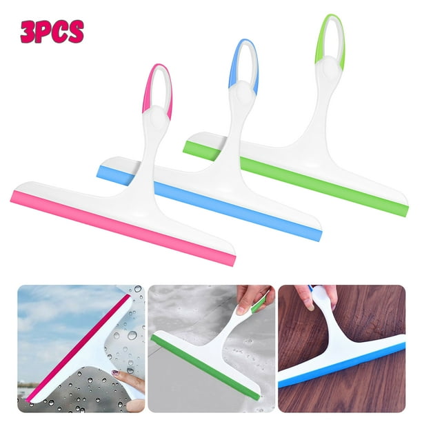 Shower Squeegee for Glass Door, 3 Pcs MultiPurpose Squeegees for