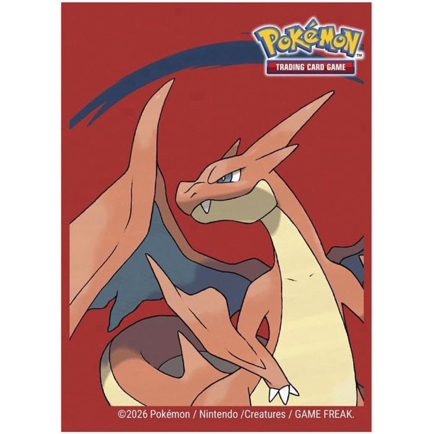 Ultra PRO Pokémon Trading Card Game Mega Charizard Y Deck Protector Sleeves | 65 Standard Size Card Sleeves | Officially Licensed Pokémon Accessory