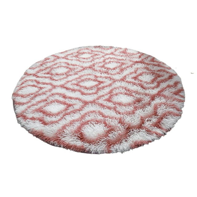 CAROOTU Tapis Rond Simple Doux Confortable Absorbant Antidérapant pour