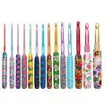 thumbnail image 1 of Bamboohart 14 Pieces of Exquisite Crochet Hook Set With Russian Floral Patterns  DIY Knitting Tools, 1 of 7