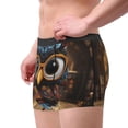thumbnail image 2 of Yiaed Quirky Owl With Glasses Print Men's Soft Cotton Boxer Shorts Breathable Boxers Underwear Moisture-Wicking Underwear Stretch Boxer Briefs for Man-X-Large, 2 of 5