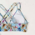 thumbnail image 5 of Wancir 3pcs Set Women Bikini with Cover Up Swimsuit Floral Print Bottom Knotted Front Top High Waisted Swimwear, 5 of 9