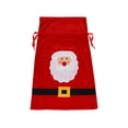 thumbnail image 1 of Bolsa de regalo de Papá Noel de Navidad Bolsas de regalo de tela Bolsas de cordón de Navidad para bolsas de juguetes Decoración de fiesta navideña Zhivalor CPB-SSW689-4, 1 of 5