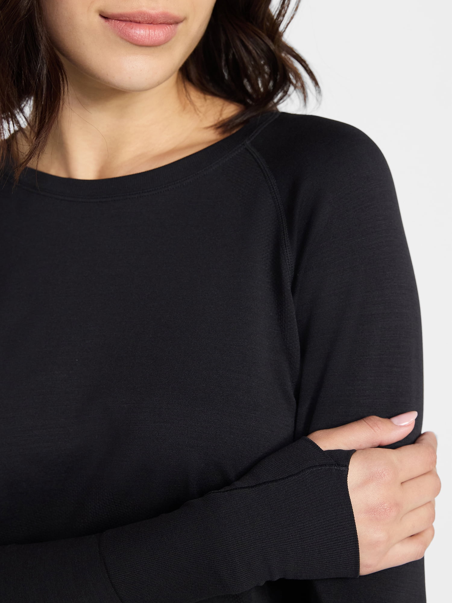 Avia Women's Seamless Tee with Long Sleeves, Sizes XS-XXXL