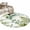 White, variant on Round Rug 4Ft Washable Non-Slip, Sage Green Leaves Circle Area Rugs for Living Room Bedroom, Summer Botanical Farmhouse Watercolor Leaf Indoor Floor Mats Carpet Runner for Home Decor Aesthetic