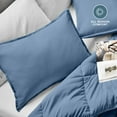 thumbnail image 3 of Bare Home Pillow Sham Set - Premium 1800 Collection - Double Brushed - King, Coronet Blue, 3 of 9