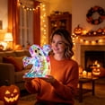 thumbnail image 4 of Halloween Decorations Prismatic Iridescent Spooky Ghost LED Ghost Light for Living Room, Garden, Kitchen Decor, 4 of 9