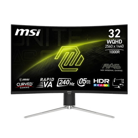 MSI 31.5" 240 Hz Rapid VA QHD Gaming Monitor Adaptive Sync MAG 325CQRXF E2
