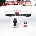 thumbnail image 2 of Aluminum Dart Shafts, Medium 2BA Thread Dart Stems Replacement Accessories with Rubber Rings for Steel Tip Black, 2 of 5