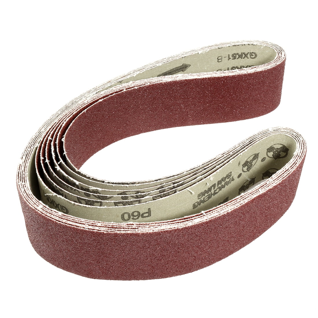 Uxcell 2" x 42" 60 Grit Lapped Joint Aluminum Oxide Sanding Belts 6