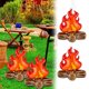 thumbnail image 2 of Inflatable Campfire Props Firewood Toys Realistic Looking Waterproof Fake Flame Compact Inflatable Bonfire Decor, 2 of 5