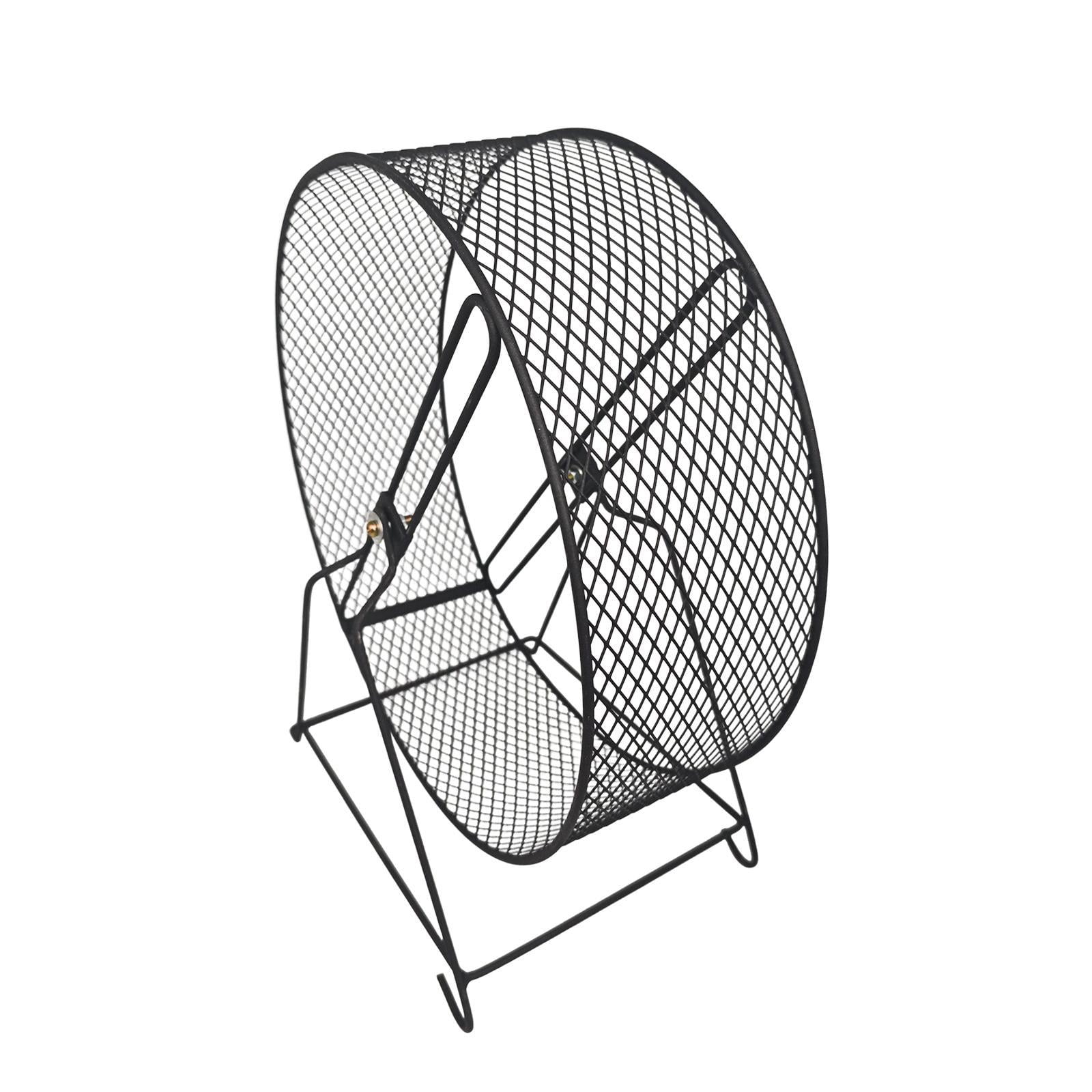 Fzaqwen Iron Hamster Running Exercise Wheel Toy Guinea Pig Jogging Wheel for Maintaining 32x19x36.5cm