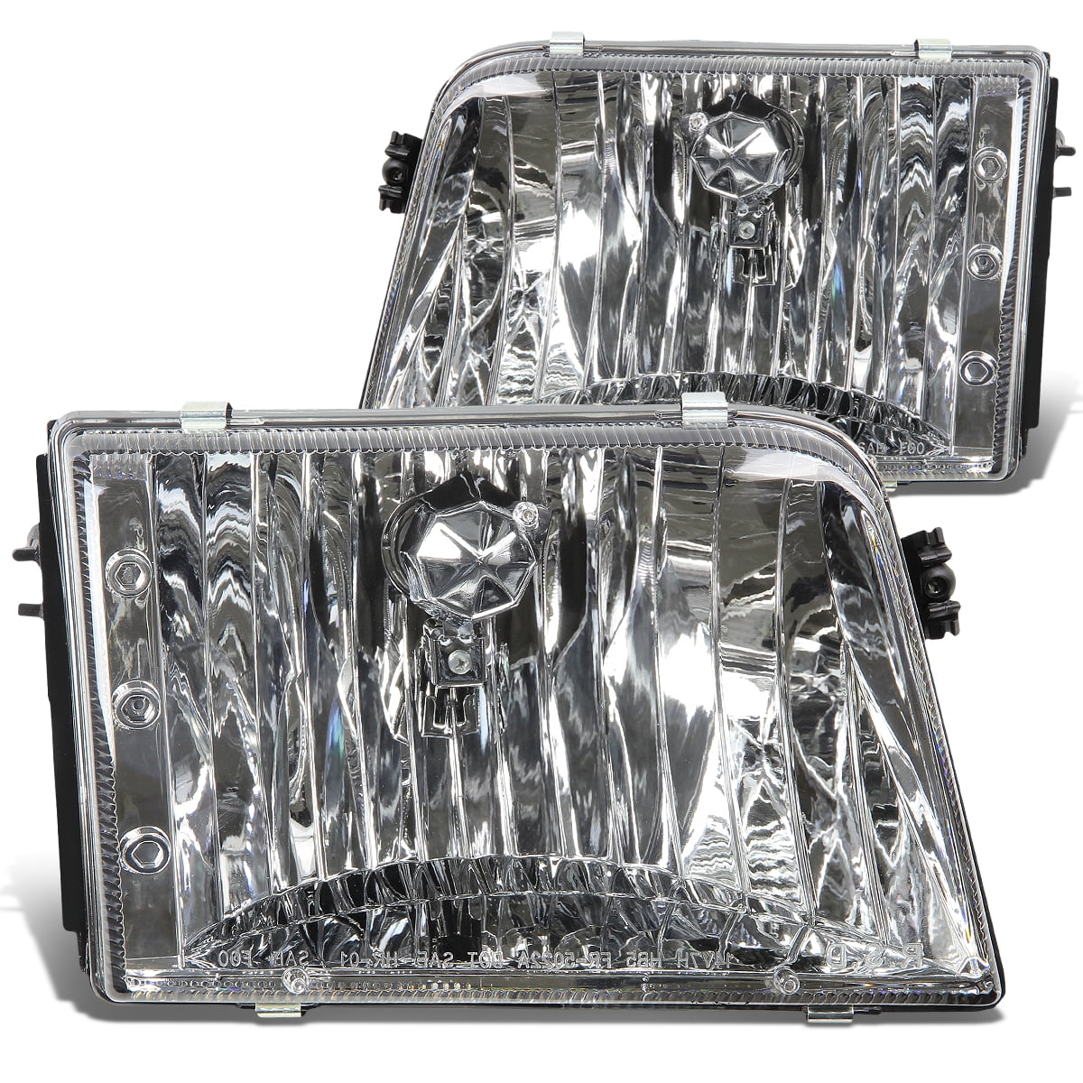 For 1993 to 1997 Ford Ranger Replacement Headlight Chrome