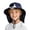 Navy, variant on Womens Sun Hat Solar Powered Kids Sun Hat with Neck Shield and Wide Brim Outdoor Sun Beach Hat