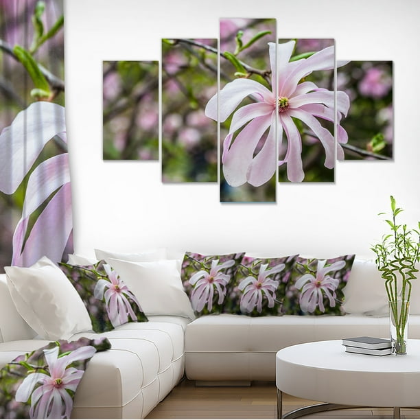 Belles Fleurs de Magnolia - Grande Toile Florale Imprimé Art