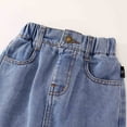thumbnail image 6 of Girls' Dresses Denim Skirts Baby Toddler Denim Skirt Ripped Distressed Trim Denim Skirt Princess Dress Size 18 M-24 M, 6 of 7