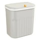 thumbnail image 2 of Papelera de cocina de plástico con anillo de presión | Papelera sin escalones que bloquea los olores | Cubo de basura pequeño para el hogar, baño, dormitorio, sala de estar, oficina, 2 of 6